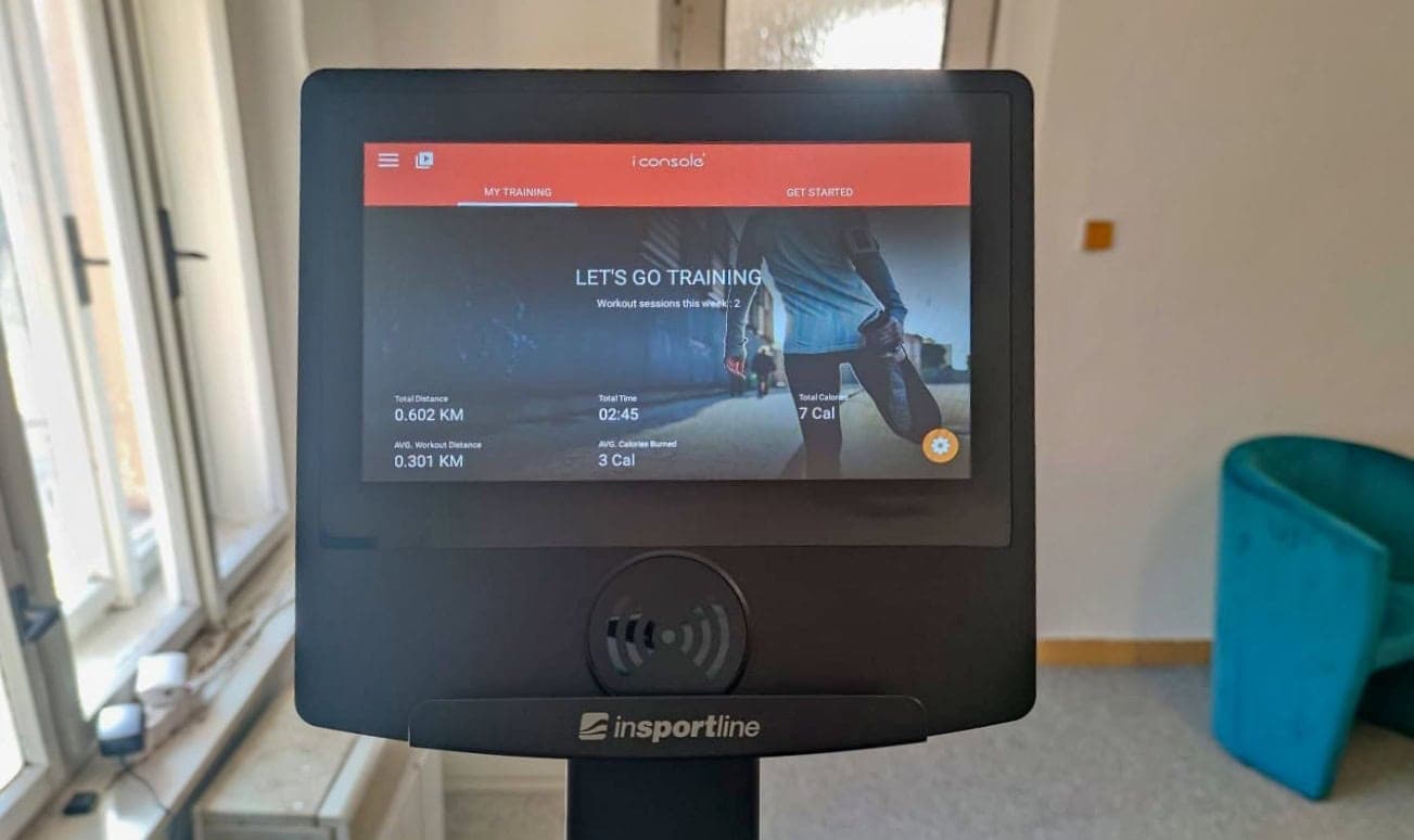 displej, eliptický trenažér inSPORTline ZenStride 1200, Testado recenze