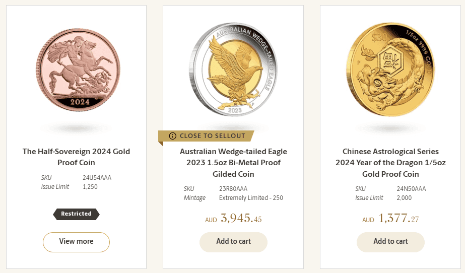 Recenze Perth Mint nabídka