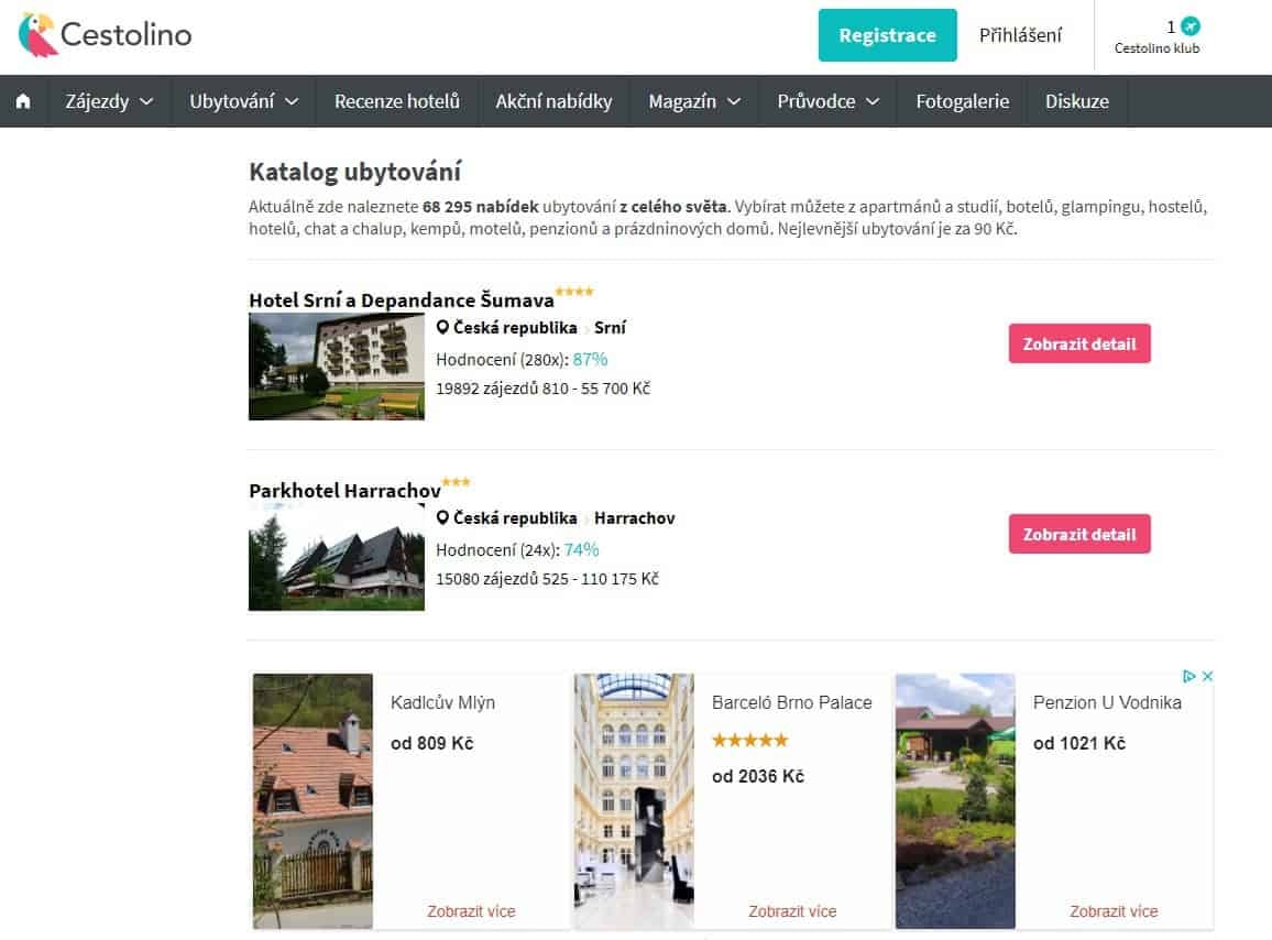 Kvalita služeb Cestolino.cz