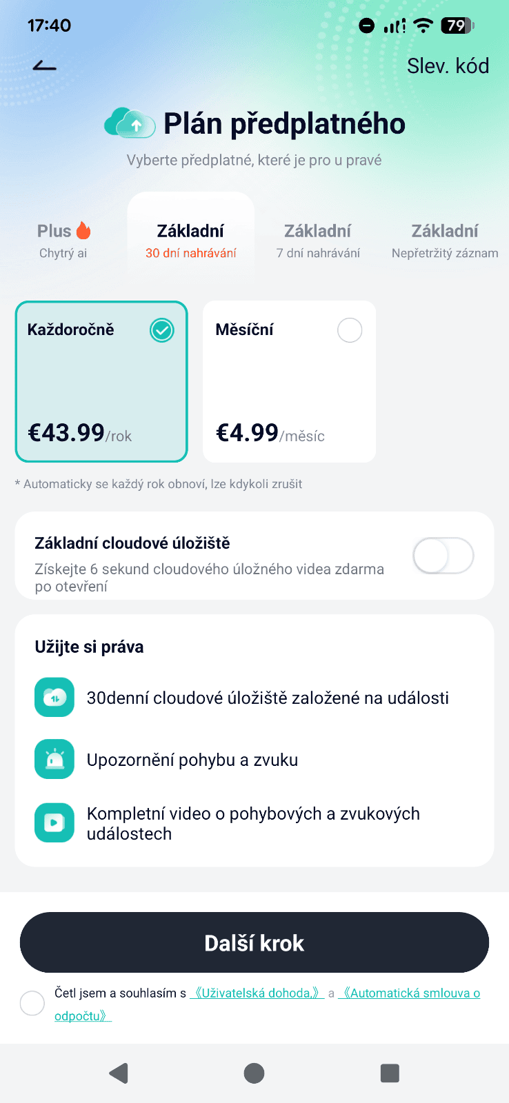Aerium Zooma 25F nepřetržité nahrávání