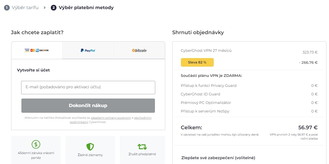 jak zaplatit CyberGhost VPN