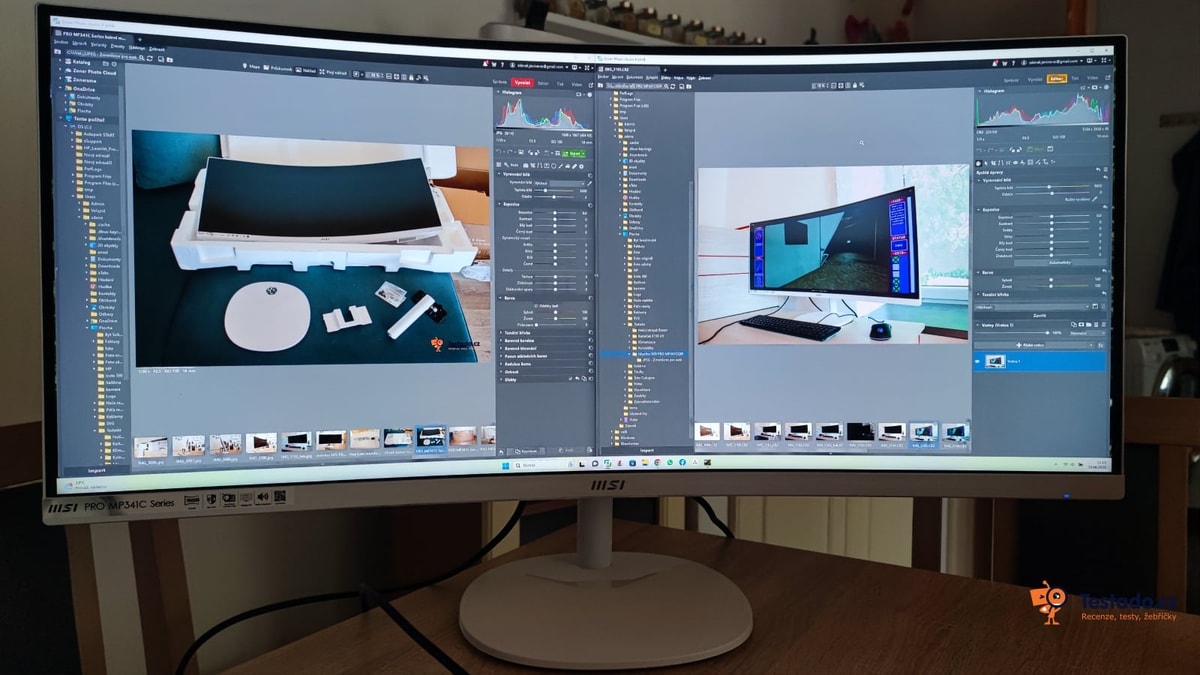 MSI PRO MP341C Series pracovní plocha monitoru