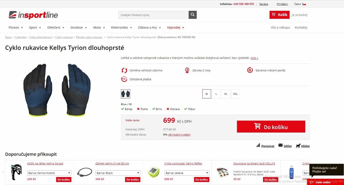Insportline - objednávka