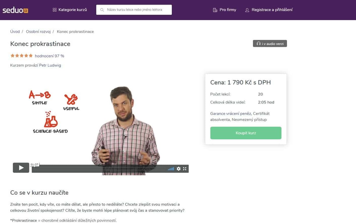 online kurzy Seduo.cz
