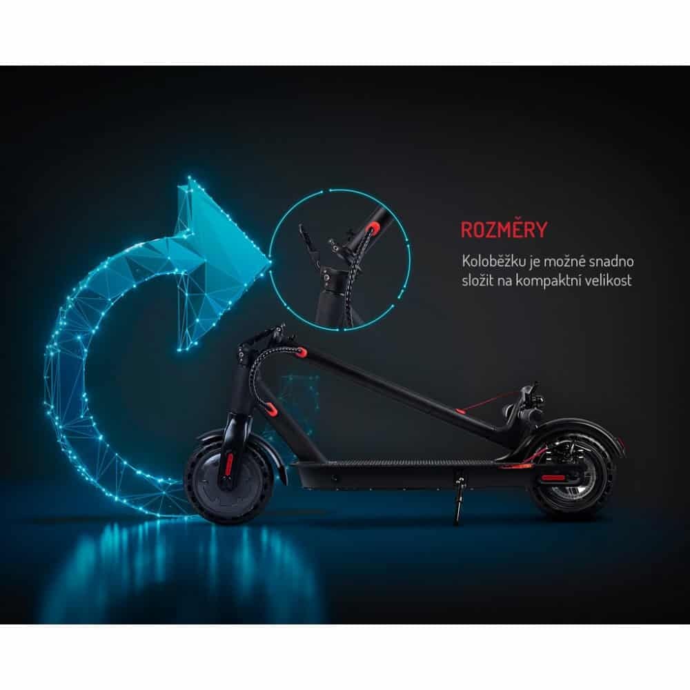 Sencor Scooter One rozměry elektrokoloběžky