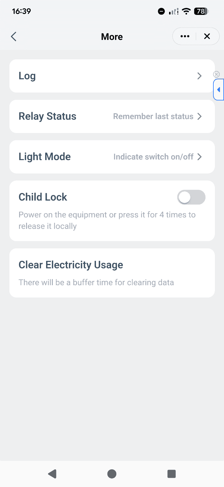 Aerium Neo Plug MaWi nastavení v aplikaci