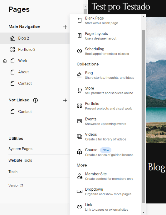 squarespace editace webu
