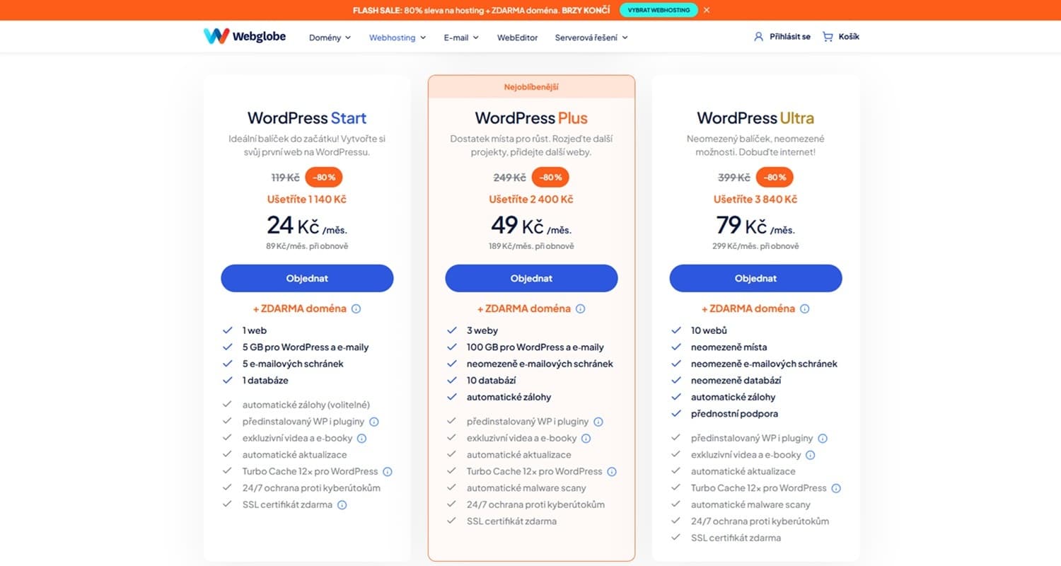 Recenze Webhosting Webglobe WordPress02