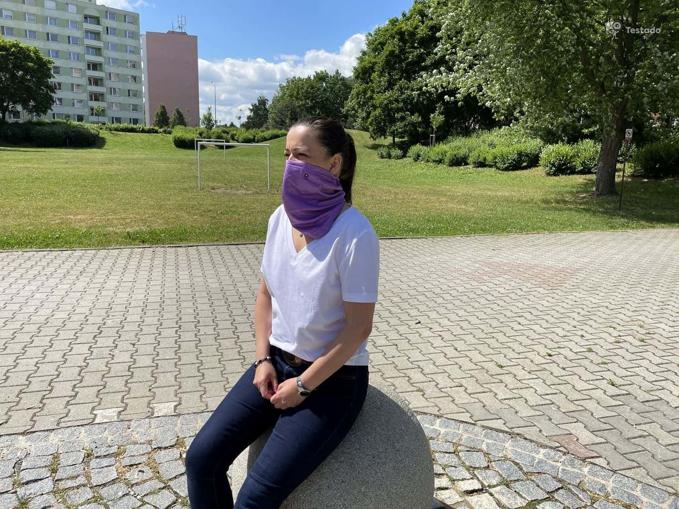 test antivirový nanošátek Swarovski