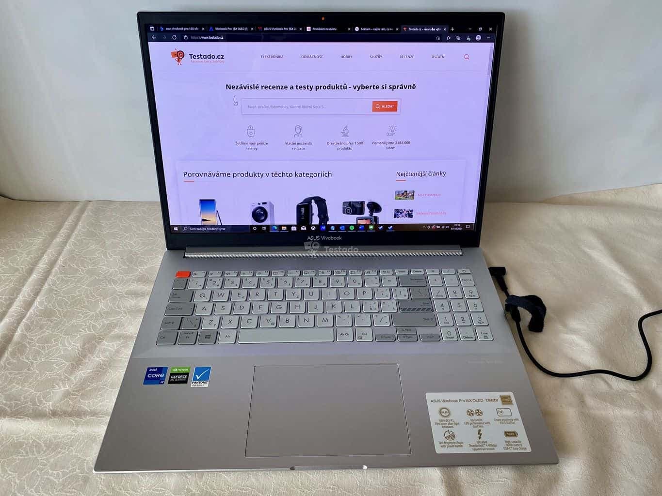 Vivobook Pro 16X OLED - test displeje