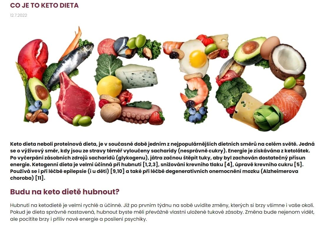 Co je keto dieta myketo