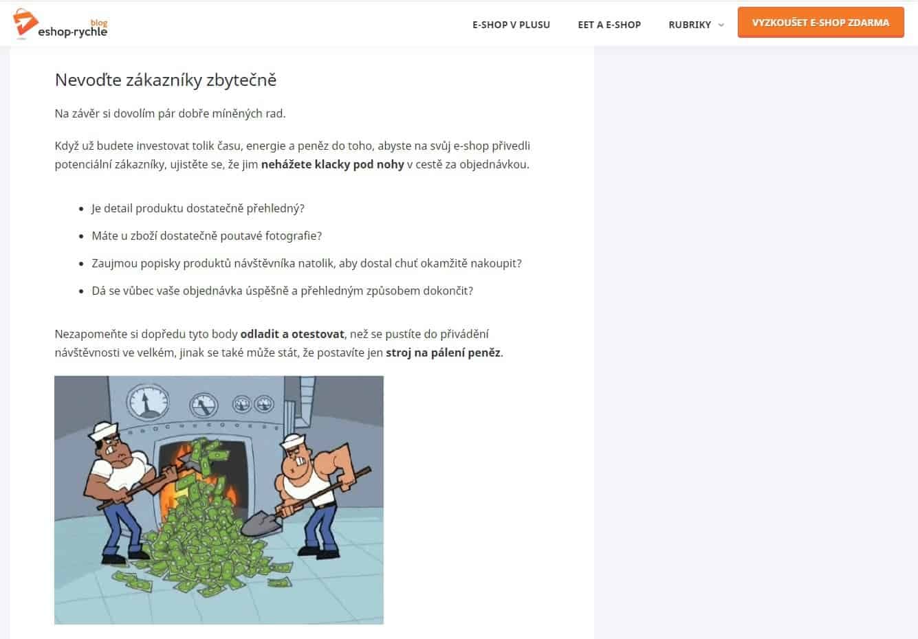 Marketing a SEO na eshop-rychle.cz