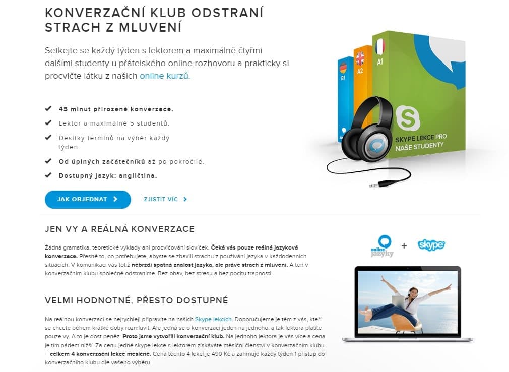 Online jazyky konverzační klub recenze