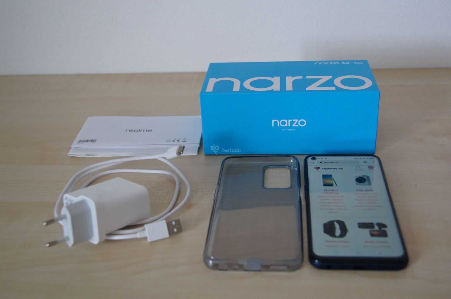 Realme Narzo 30 5G - obsah základního balení