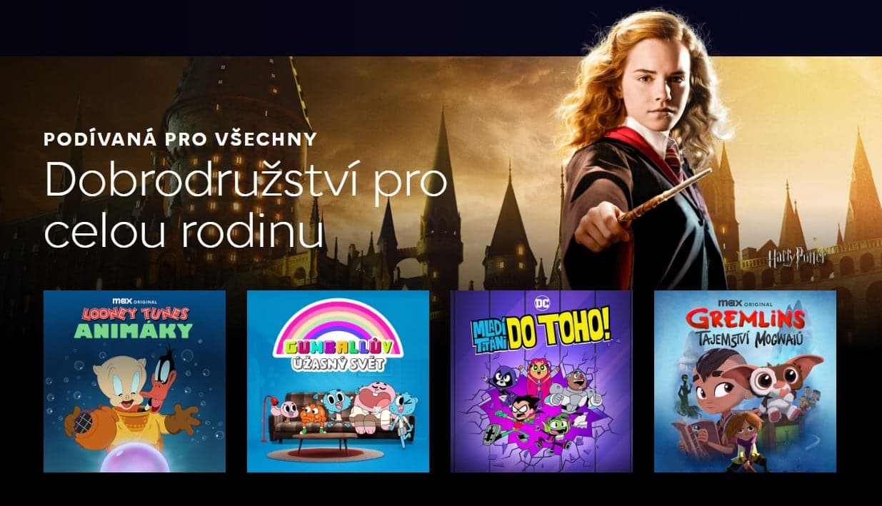 Dětský profil HBO Max